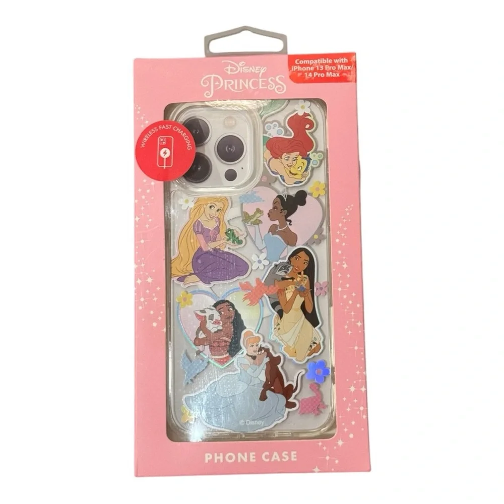 Disney Princess Ariel Tiana Cinderella 13 Pro Max 14 Pro Max iPhone Phone Case